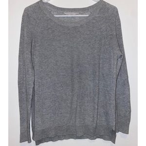EVERLANE GREY CREW NECK COTTON SWEATER SIZE XS